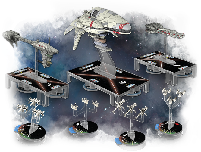 Star Wars Armada Rebel Expansion - Star Wars Armada Rebel Fighter Squadrons (700x504), Png Download