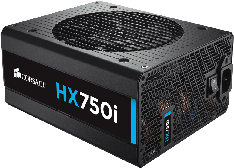 Corsair Hxi Series Hx750i 750w 80 Plus Platinum Haswell - Corsair Hx 750i (800x584), Png Download