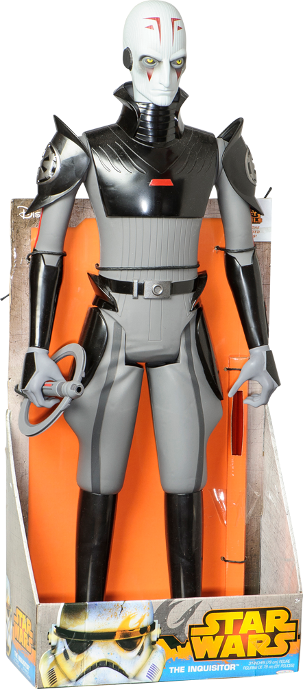Star Wars Rebels Inquisitor, , Large - Star Wars Jewelry Men's Darth Vader Black Plated Stainless (442x1004), Png Download