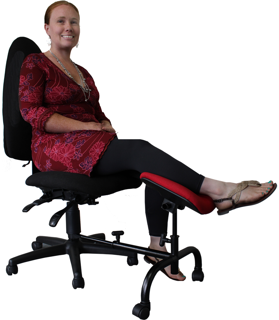 Ergoup Curve Office Leg Rest Ergocurve Red Rest Full - Office Leg Rest (1000x1153), Png Download