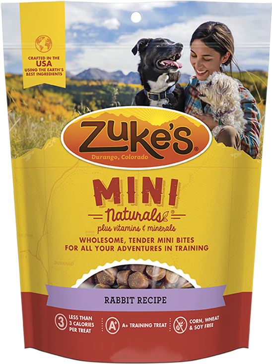 Zukes Mini Naturals Wild Rabbit Dog Treats, 1lb - Zukes Training Treats (592x739), Png Download