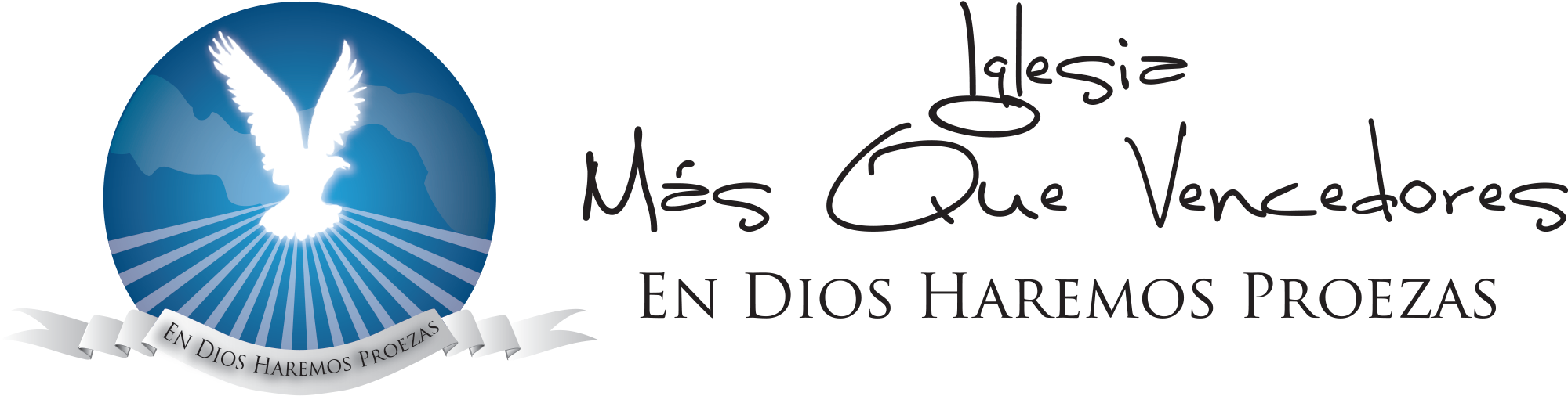 Logo Logo - Iglesia Mas Que Vencedores (1999x542), Png Download