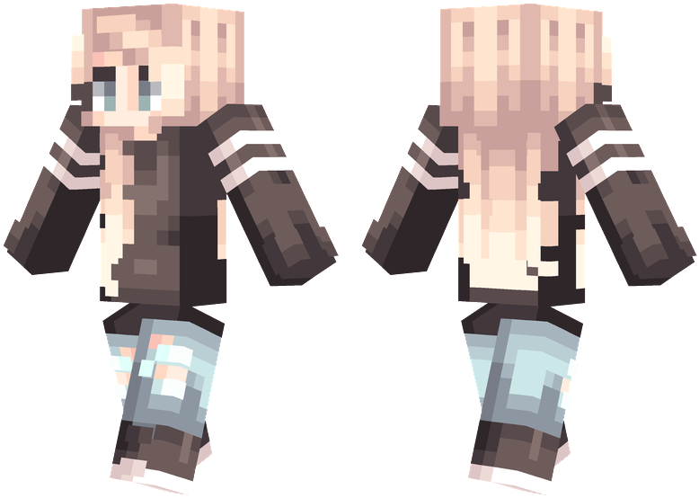 Black Sweater - Minecraft Guy Skins (804x576), Png Download