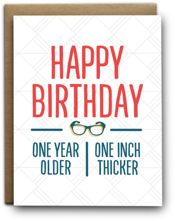 Thick Glasses - Birthday (575x575), Png Download