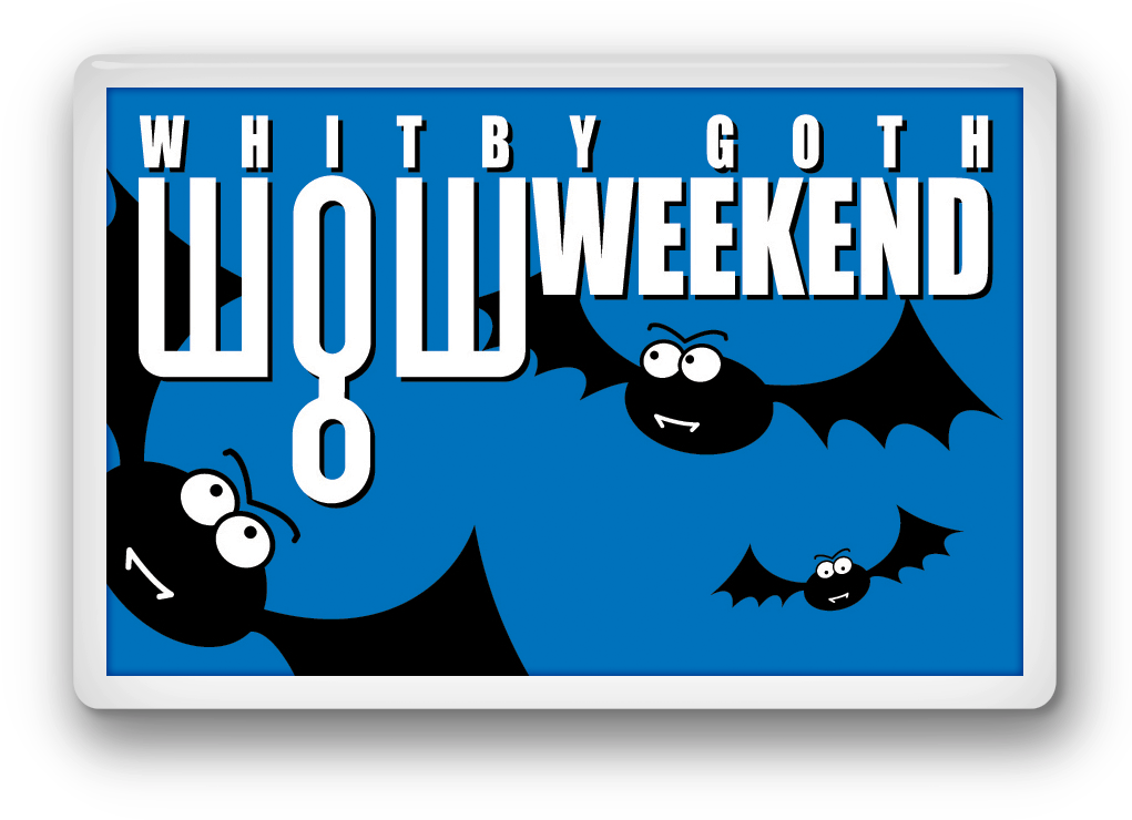 Fridge Magnet - Bats - Whitby Goth Weekend (1024x1024), Png Download