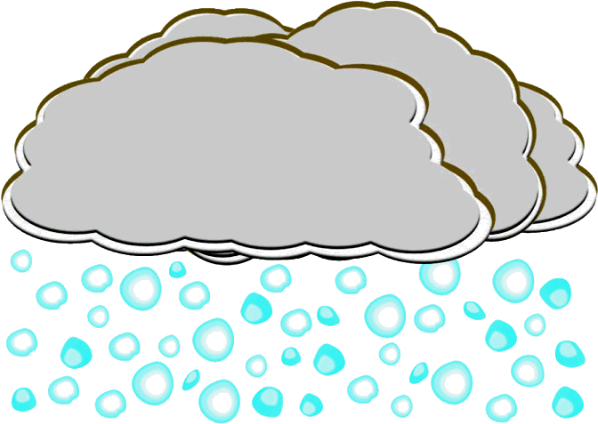Weather Clipart Sleet - Sleet Clipart Gif (672x484), Png Download