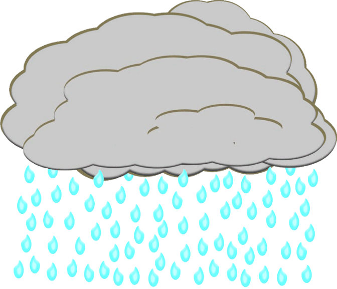 Rain, Precipitation, Water Cycle, Weather - Precipitation Water Cycle (672x577), Png Download