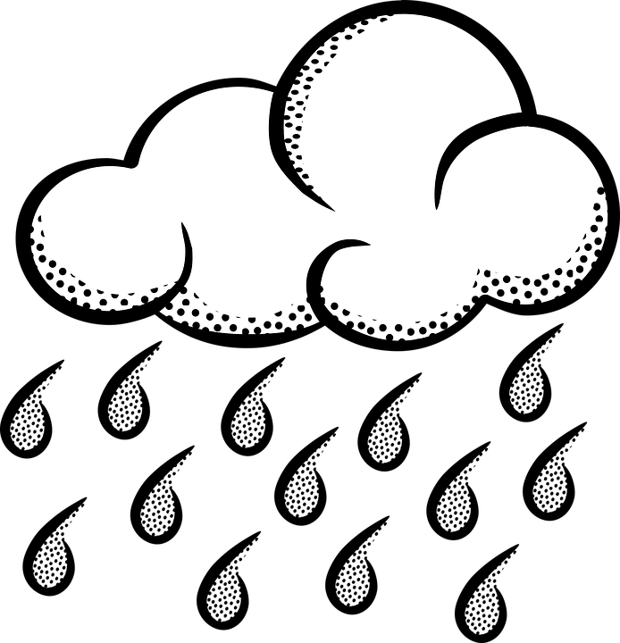 White Weather Cliparts 24, Buy Clip Art - Clip Art Black And White Snow (694x720), Png Download
