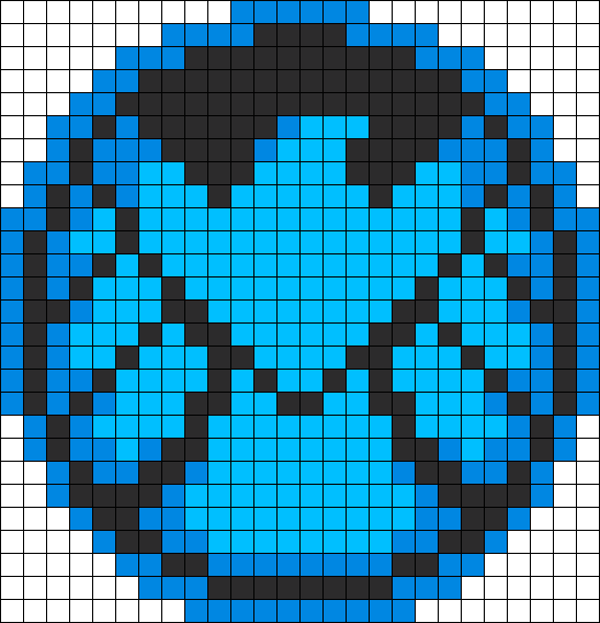 Shield Perler Bead Pattern / Bead Sprite - Shield Perler Bead Pattern (547x568), Png Download
