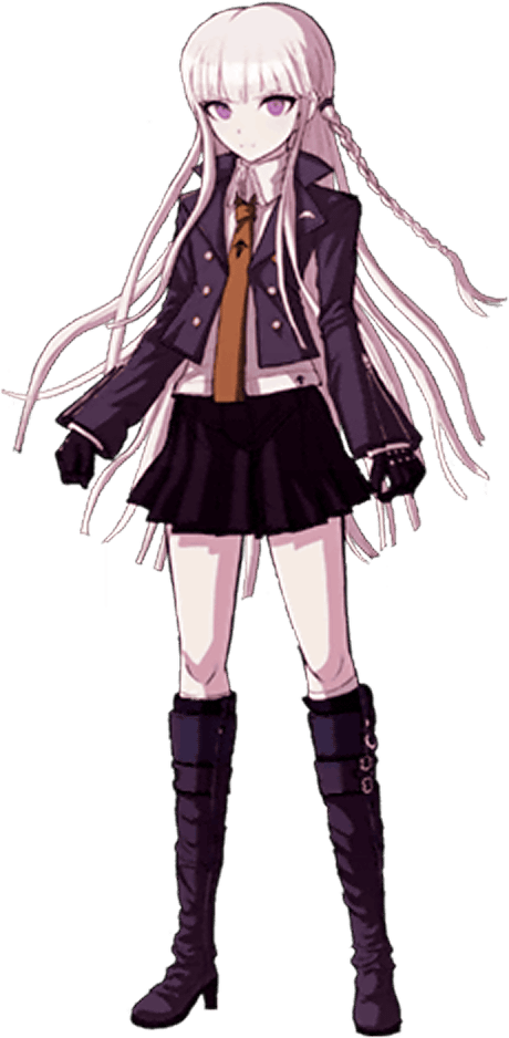 Dangan Ronpa Kirigiri Sprite - Dangan Ronpa Cosplay Kyoko Kirigiri Cosplay Costume (460x938), Png Download