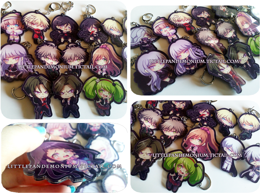 Danganronpa 3 Keychains • Little Pandemonium Tictail" (870x658), Png Download