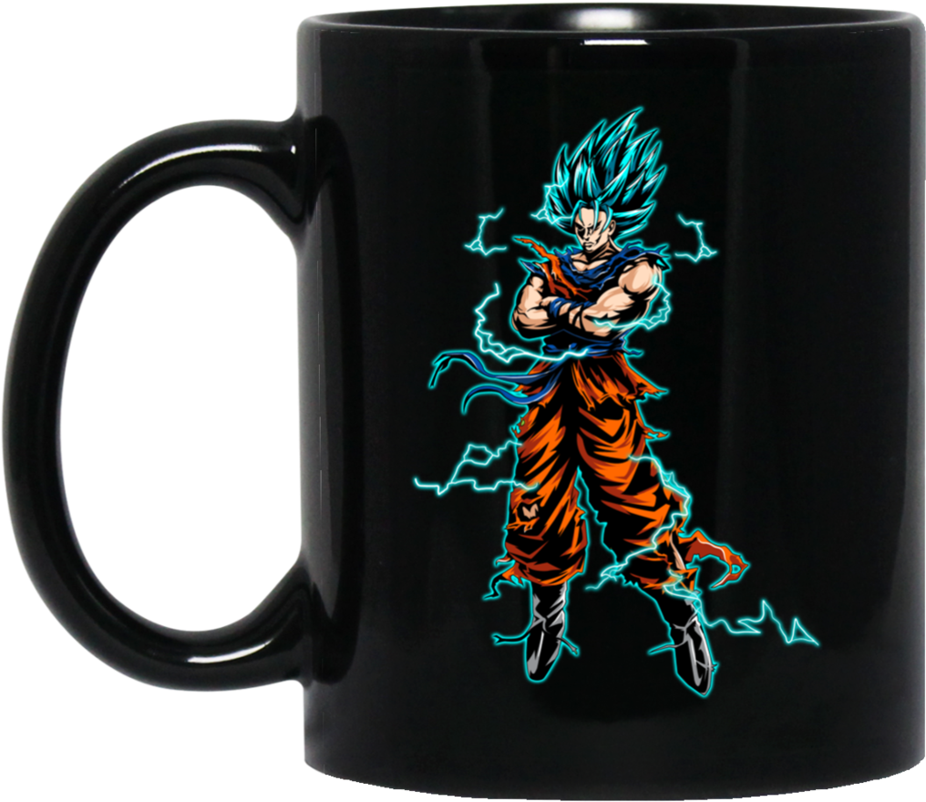 Goku Mug Super Saiyan Blue Coffee Mug Tea Mug - Mug (1024x1024), Png Download