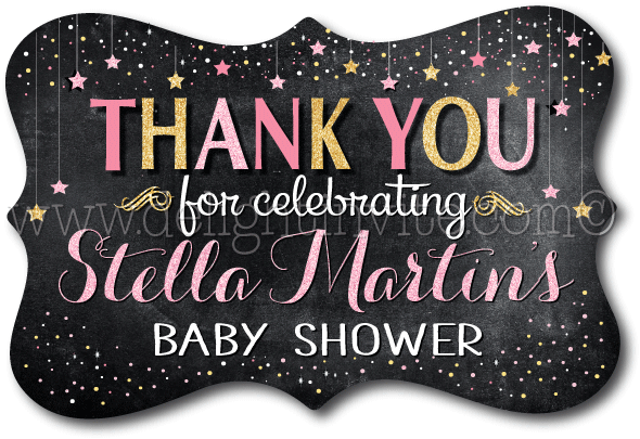 Twinkle Twinkle Little Star Baby Shower Favor Tags - Baby Shower (612x612), Png Download