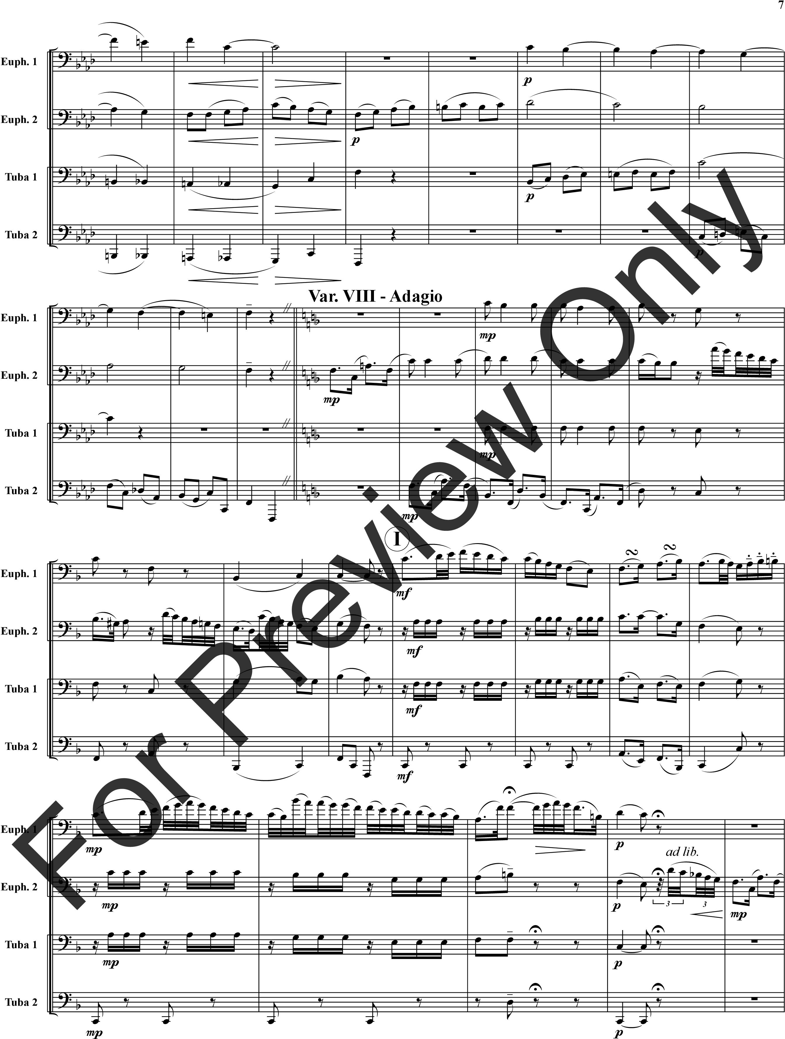 Twinkle Twinkle Little Star-tuba 4t Thumbnail - Stripes Forever Sheet Music (3060x3960), Png Download