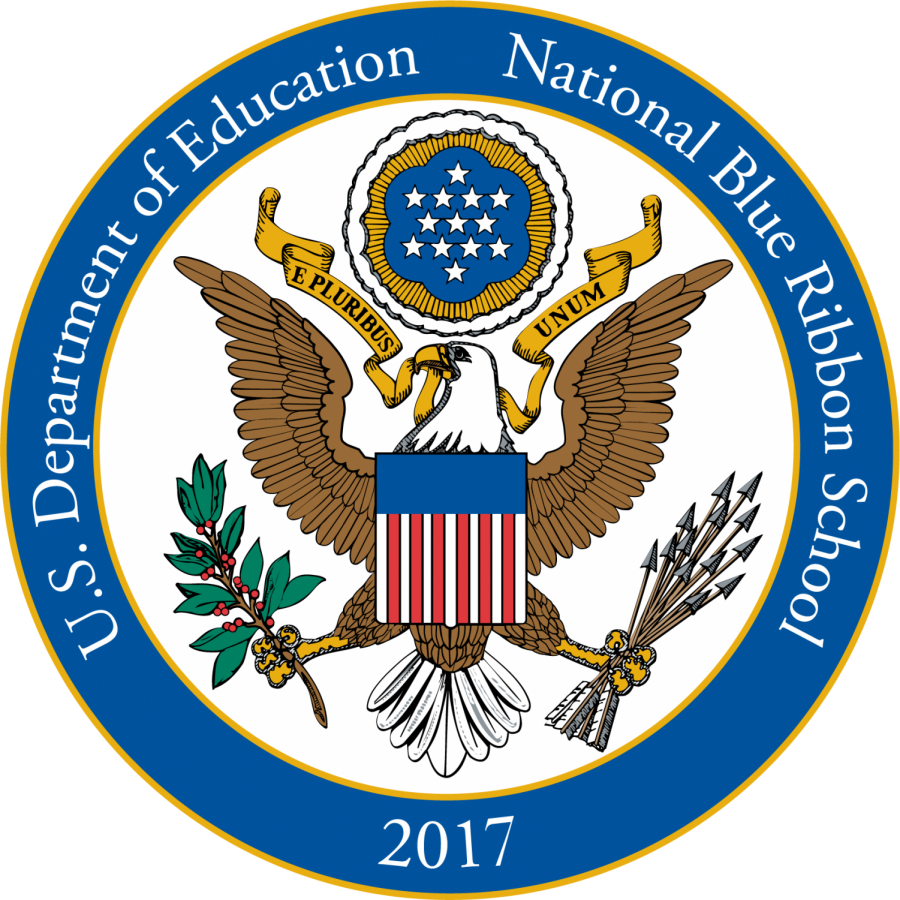 Hudsonvalleynewsnetwork Com Winner Christmas Ribbon - National Blue Ribbon School (696x696), Png Download