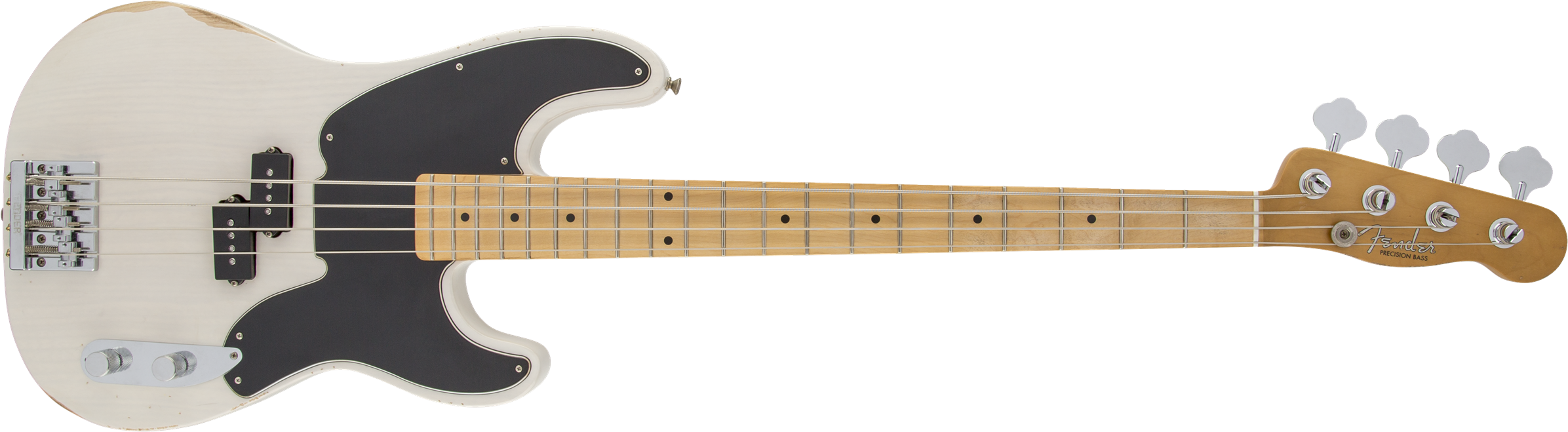 $1 - - Fender Precision Bass Mike Dirnt (2400x667), Png Download