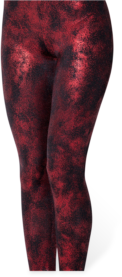 Spray Paint Red High Waisted Leggings - Tights (683x1024), Png Download