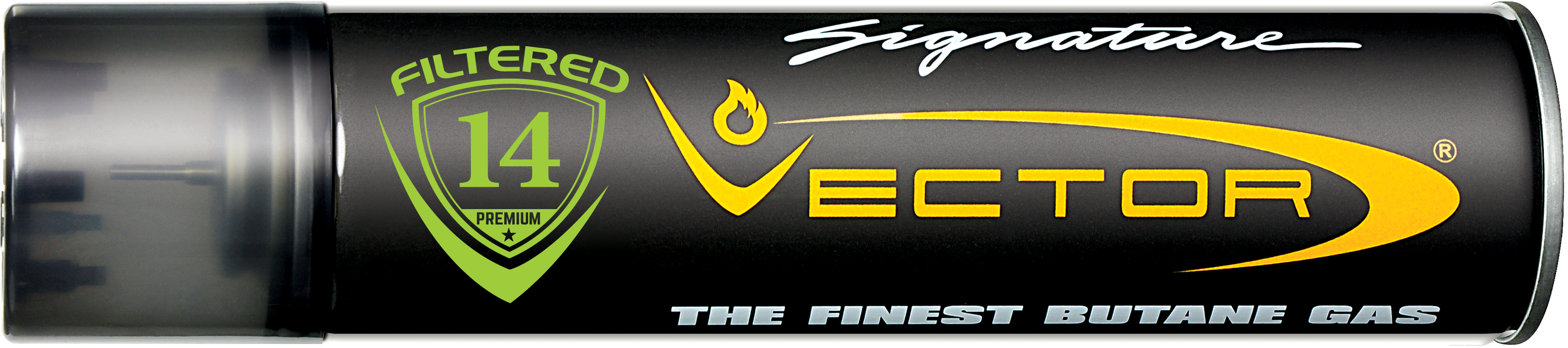 Vector Butane Gas - Vector Quintuple Refined Butane Gas Fuel Refill 2 Cans (3309x737), Png Download