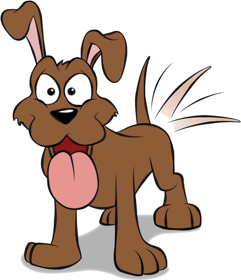 Dog Wagging Tail - Dog Wagging Tail Cartoon (800x928), Png Download