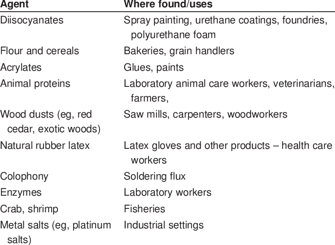 Common Causes Of Sensitizer-induced Occupational Asthma - Occupational Asthma Causes (688x502), Png Download
