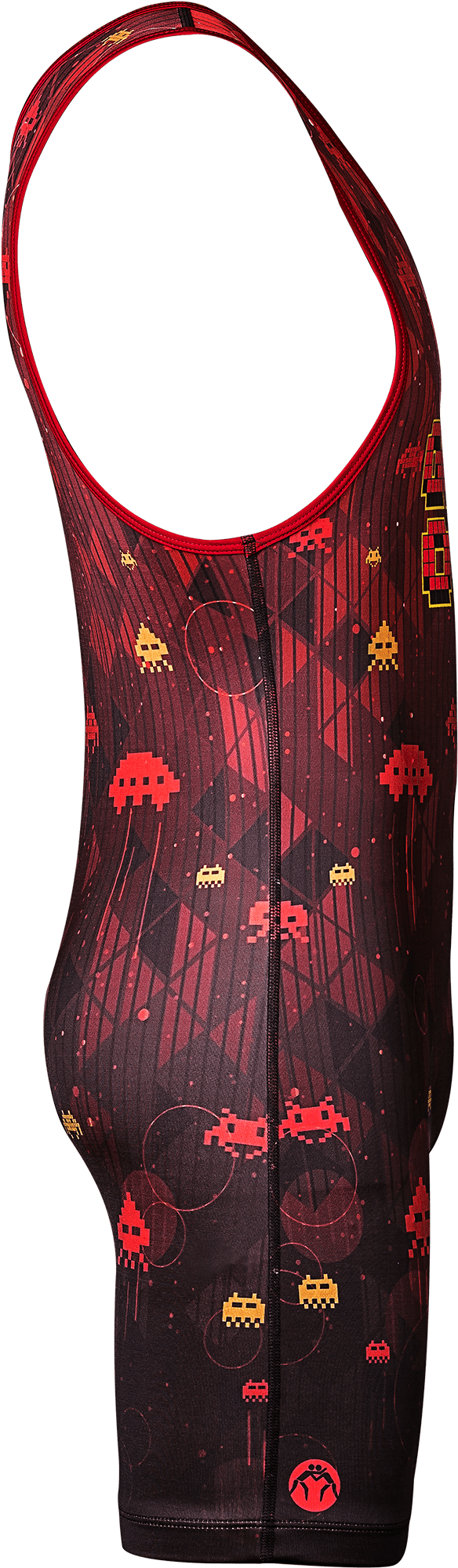 Insidewm Game Over Singlet Red Black Outside - Active Tank (2000x2000), Png Download
