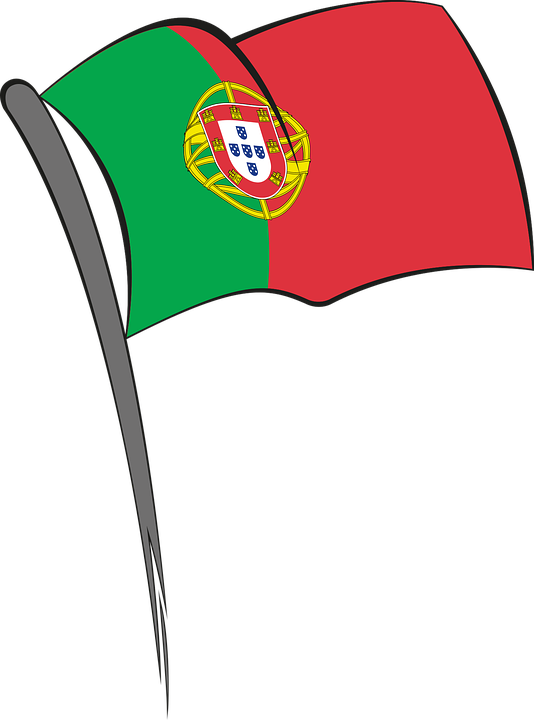 Portugal Flag Clipart Png - Portugal Flag Clip Art (534x720), Png Download