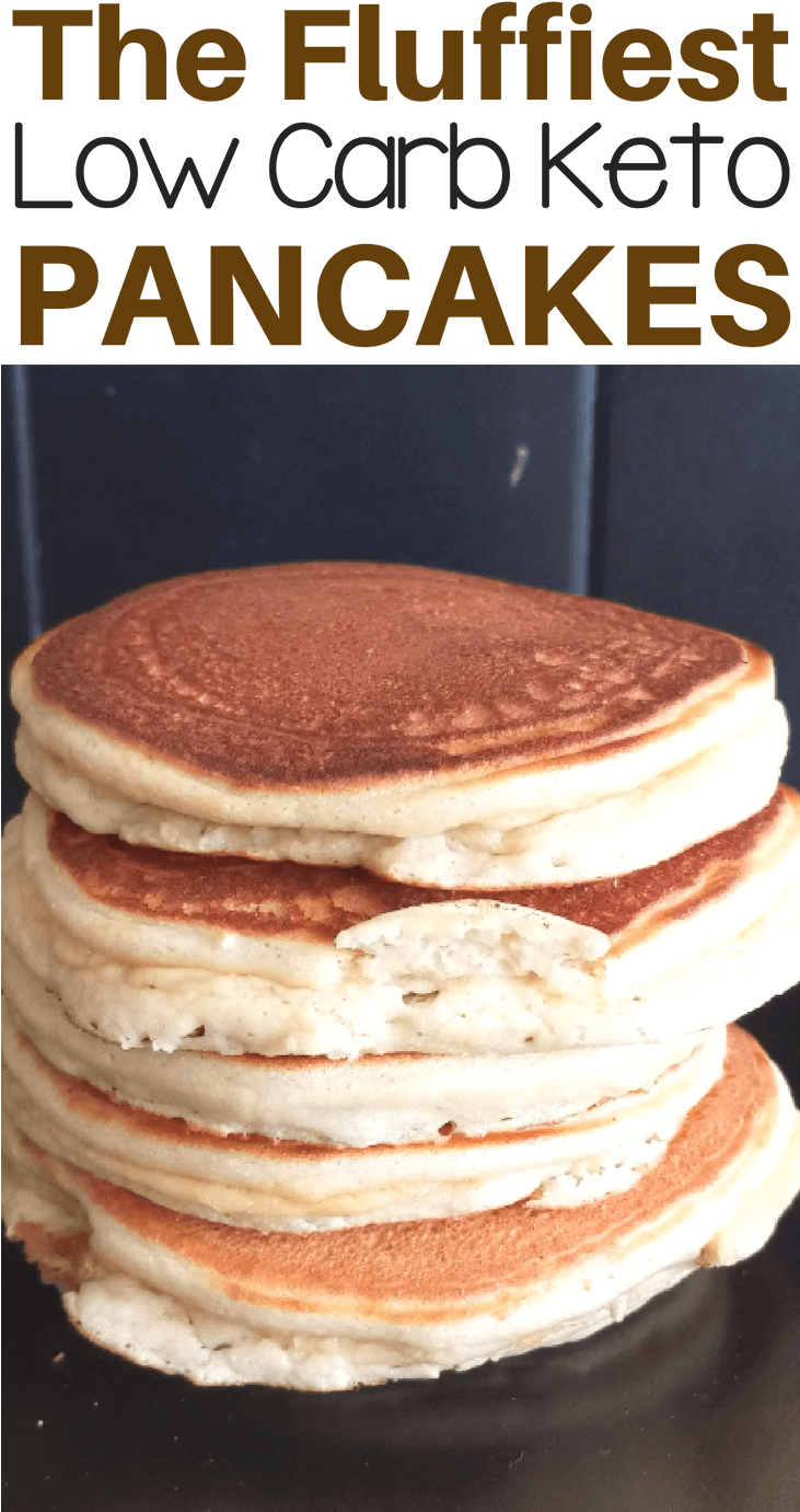 Easy Light & Fluffy Low Carb Keto Pancake Recipe For - Keto Pancakes Fluffy (730x1390), Png Download
