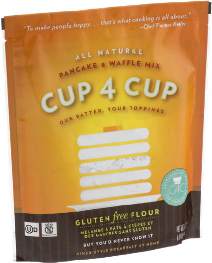 Cup 4 Cup, Pancake And Waffle Mix Gluten Free - 8.7 (600x600), Png Download