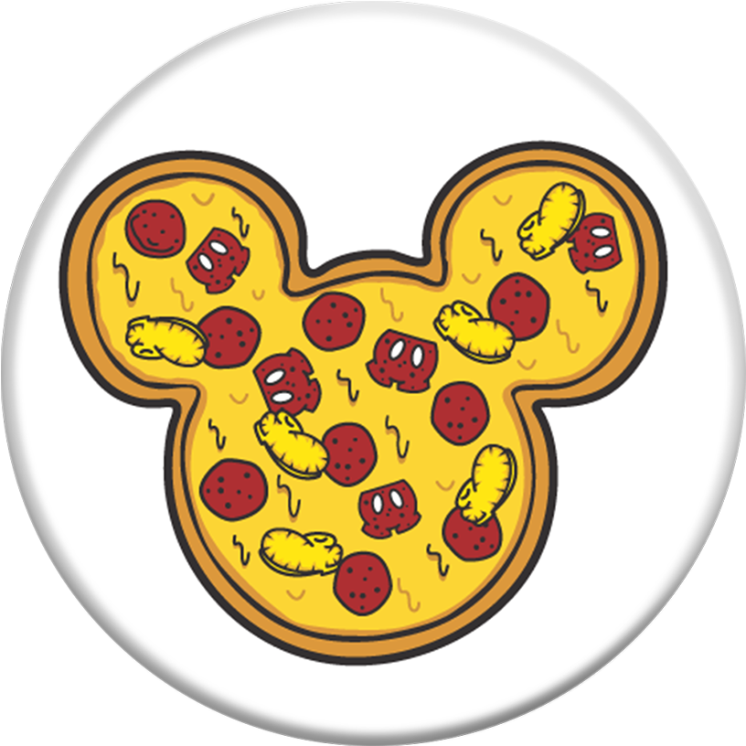 One That Looks Like The Face Of A Classic Mickey Mouse - Mickey Pizza Popsocket (1000x1000), Png Download