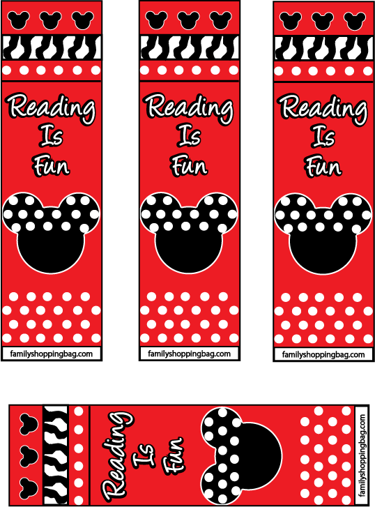 Mickey Mouse Printable Coloring Pages And Invitations - Separador De Libros De Mickey (538x727), Png Download