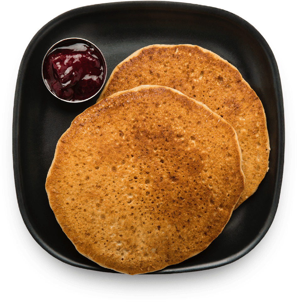 Almond Butter Pancakes - Pancake (1242x1242), Png Download