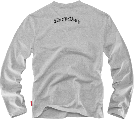 Rise Of The Vikings Long Sleeve Shirt M / White - Long-sleeved T-shirt (600x545), Png Download