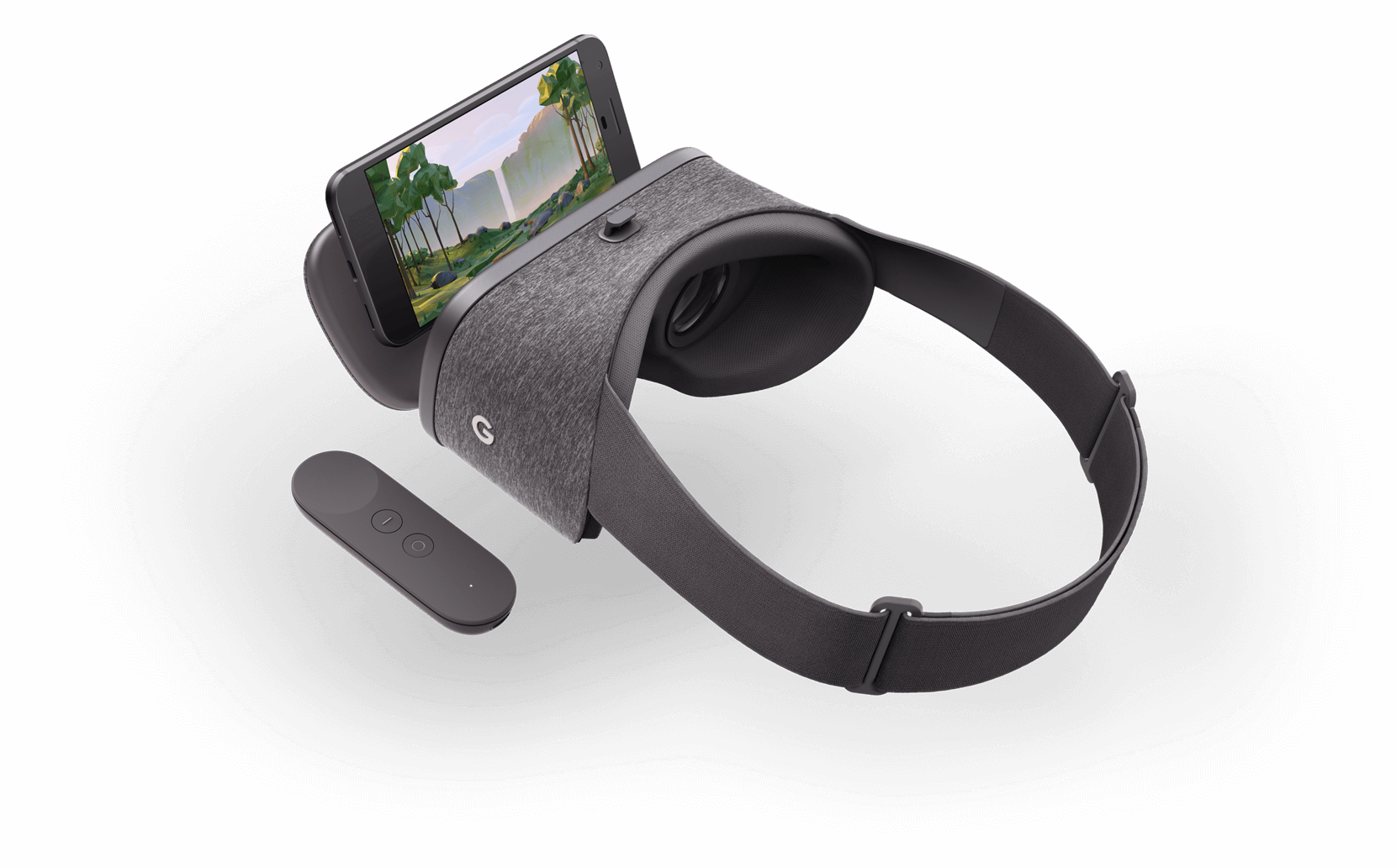 Watch Plex In Vr Using Daydream - Google Daydream Virtual Reality Vr Headset (1660x1033), Png Download