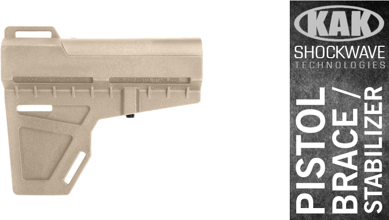 Kak Shockwave Blade Ar 15 Pistol Brace Stabilizer - Ar-15 Style Rifle (966x441), Png Download