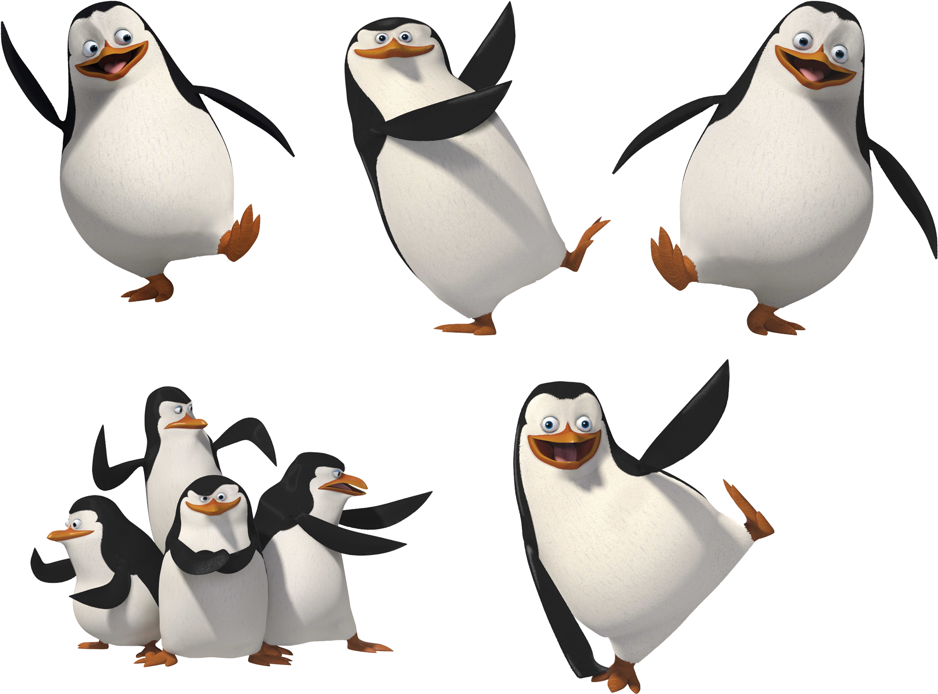 Madagascar Penguins Png Image - Penguin Of Madagascar Png (2063x1528), Png Download