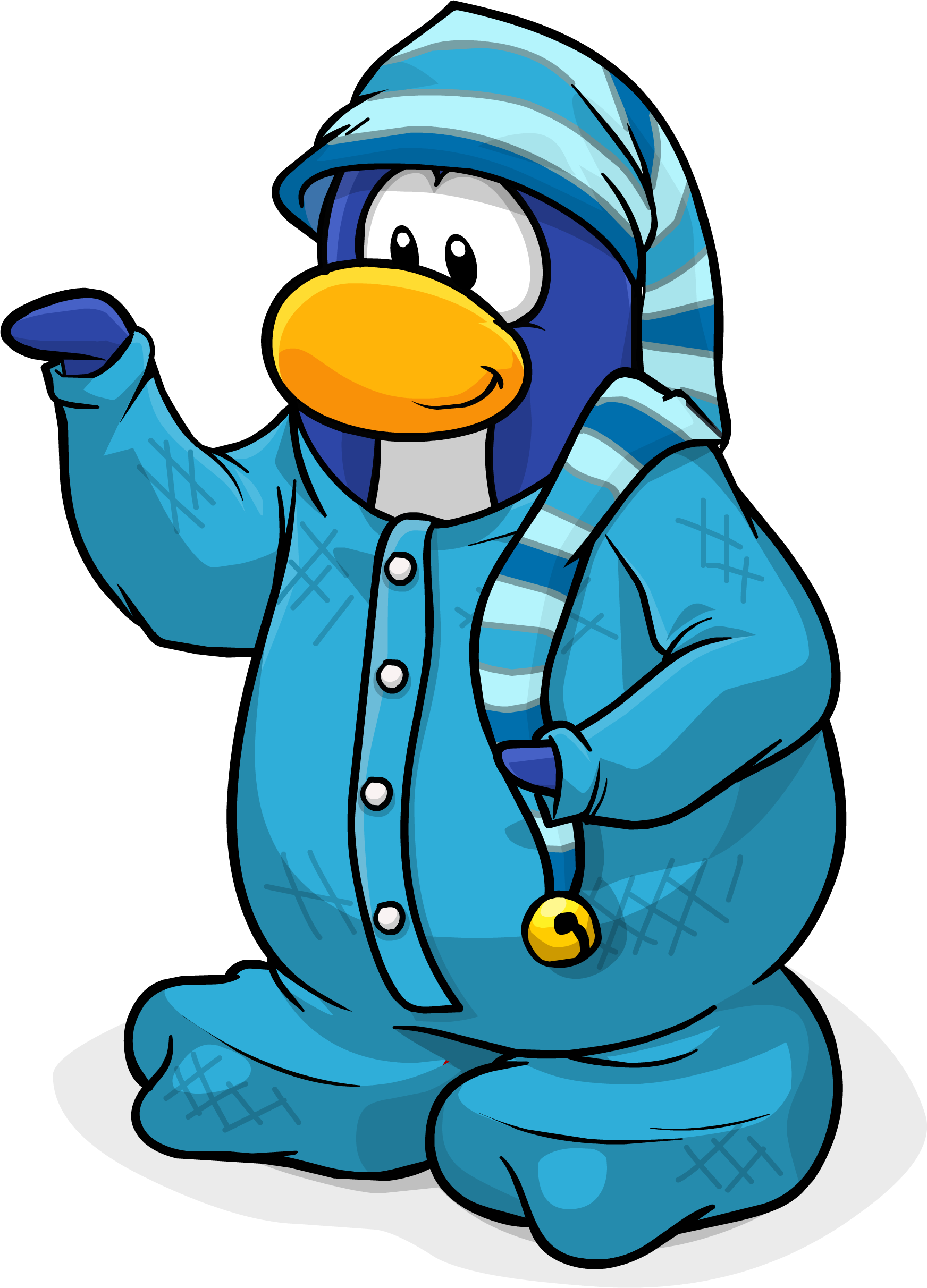 Ice Stocking Cap Penguin - Club Penguin Coins For Change (1744x2424), Png Download