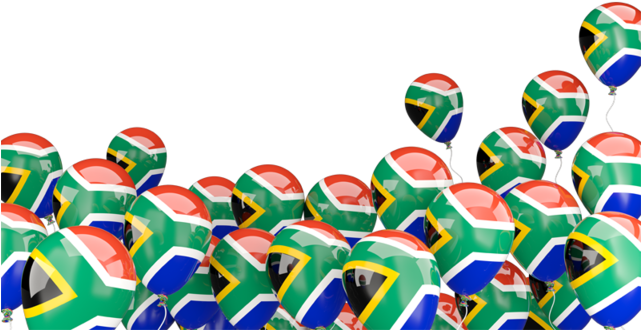 Illustration Of Flag Of South Africa - South Africa Flag Balloon (640x480), Png Download