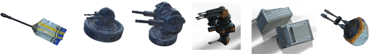 Raider Class Ships - Machine Gun (1600x328), Png Download