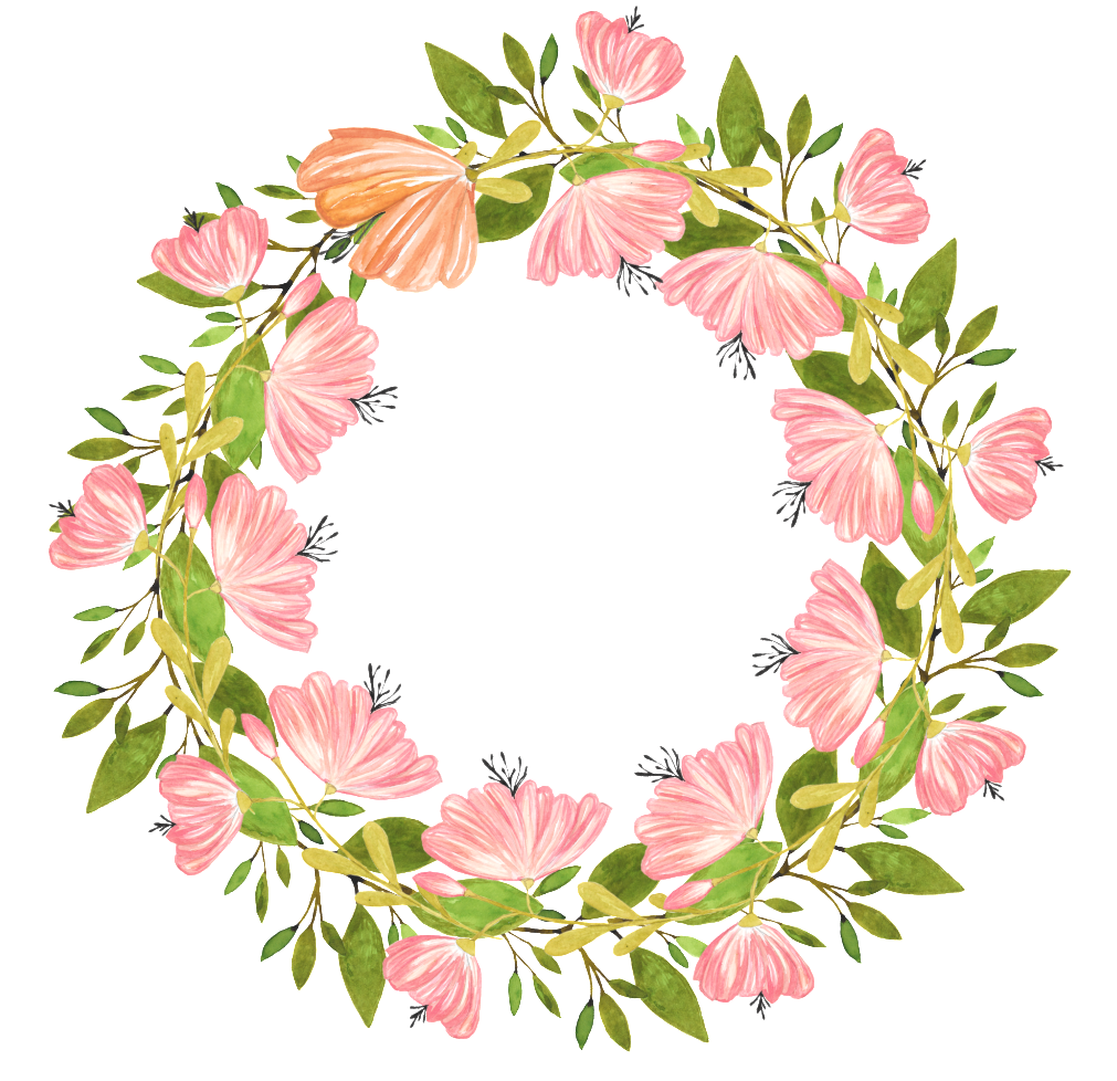 Beautiful Decorative Wreath Png Free Buckle - Wreath (1024x1024), Png Download