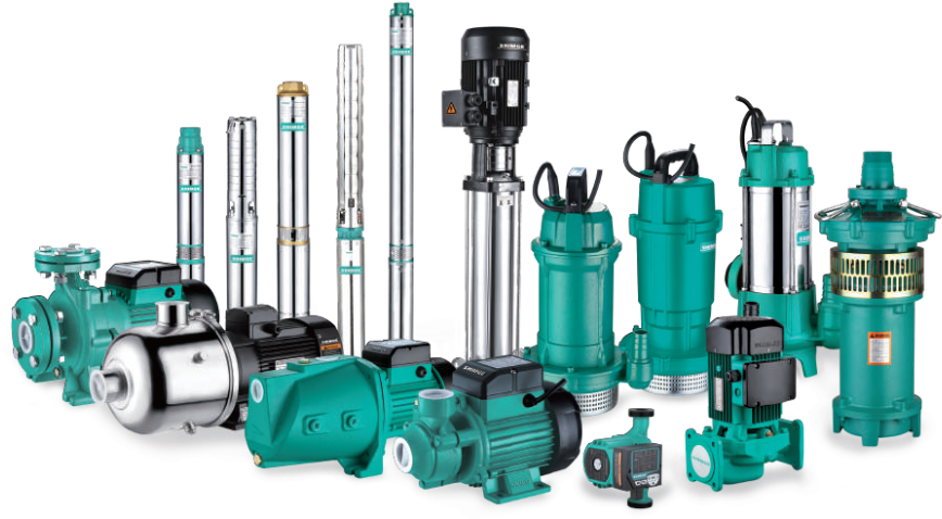 Water Treatment Plant Pumps And Ac Submersible Borehole - Borehole Pumps (1024x487), Png Download