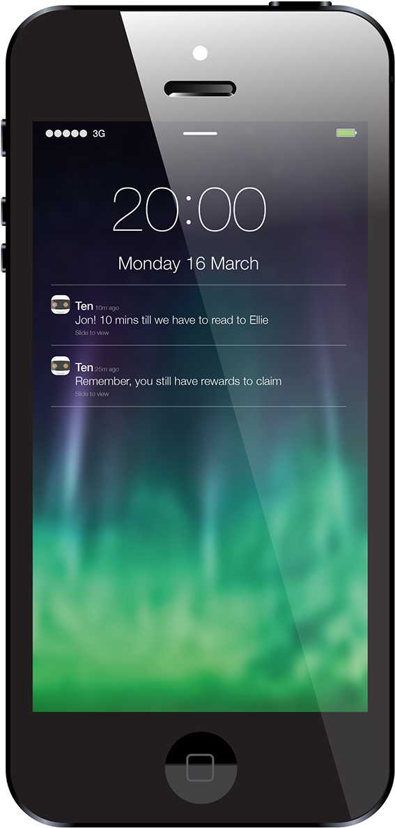 My Concept Is To Create An App That Tracks The Progression - Smartphone (600x1221), Png Download