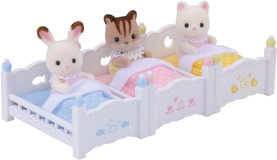 Animorph - Tumblr - Com - Sylvanian Families Triple Bunk (1000x589), Png Download