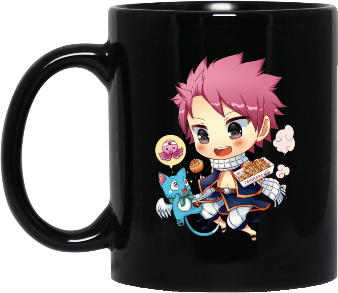 Chibi Natsu Fairy Tail Mug - Mug Guns N Roses (1155x1155), Png Download