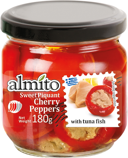 Sweet Piquant Cherry Peppers With Tuna Fish - Pimiento (480x859), Png Download