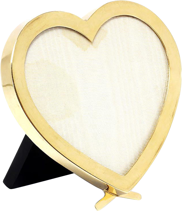 Authentic Vintage Cartier Picture Frame Heart Shape - Picture Frame (740x740), Png Download