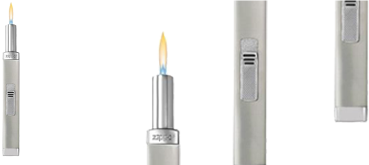 Candle Lighter - Zippo Mini Mpl Multi Purpose/candle Lighter - Chrome (1024x329), Png Download