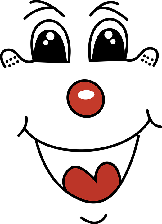 Goofy Cartoon Face 20, Buy Clip Art - Clown Face Png (522x720), Png Download