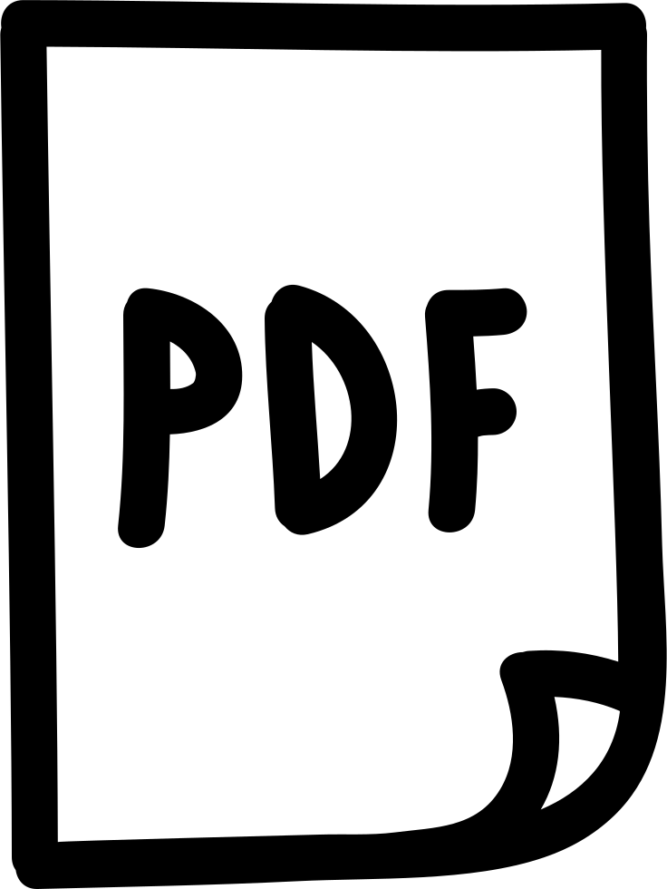 Pdf File Hand Drawn Symbol Comments - Gif Bilddatei (736x980), Png Download