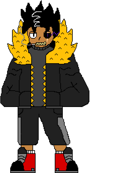 Blaze Battle Sprite With Glowing Eye - Cartoon (600x840), Png Download