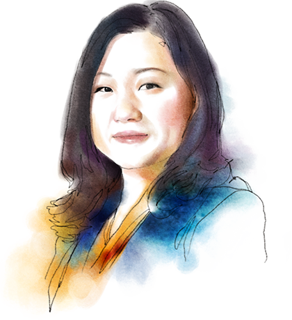 Angela Kwak - Girl (420x460), Png Download